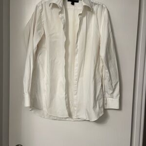 Express Ivory Stretch Blouse
